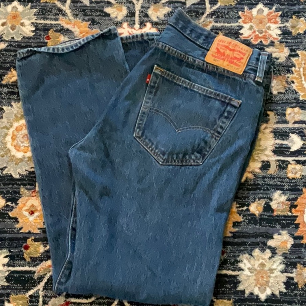 Levi's Blue Straight Jeans Classic Style 501